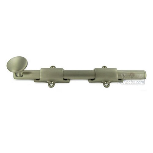 Deltana Solid Brass 8" Heavy Duty Surface Bolt in Brushed Nickel
