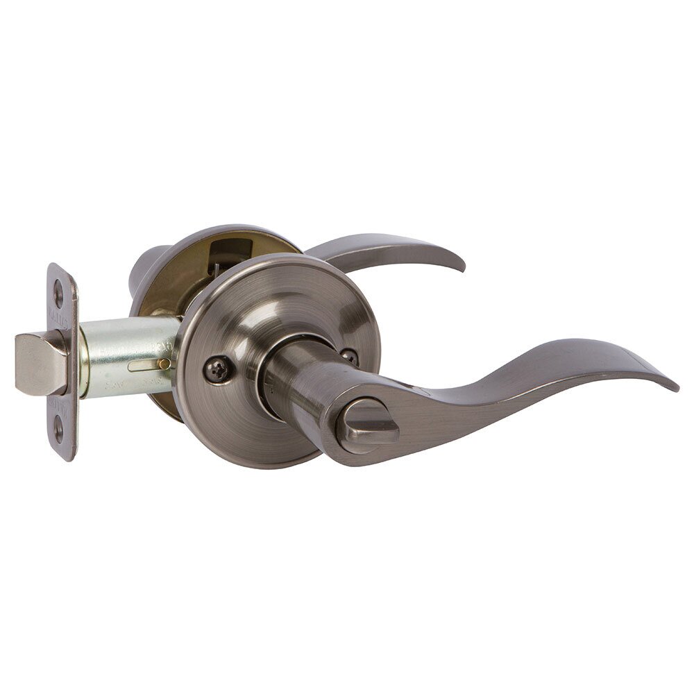 Delaney Hardware Privacy Bennett Right Handed Lever in Antique Nickel