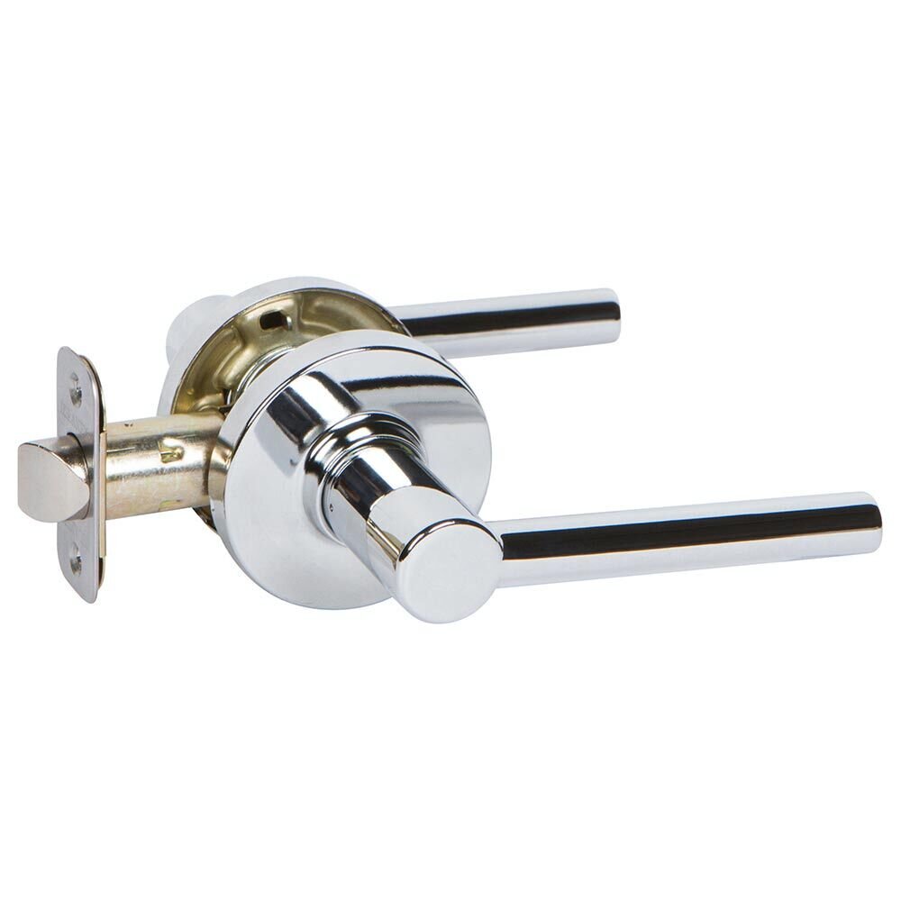 Delaney Hardware Passage RD Privacy lever in Polished Chrome
