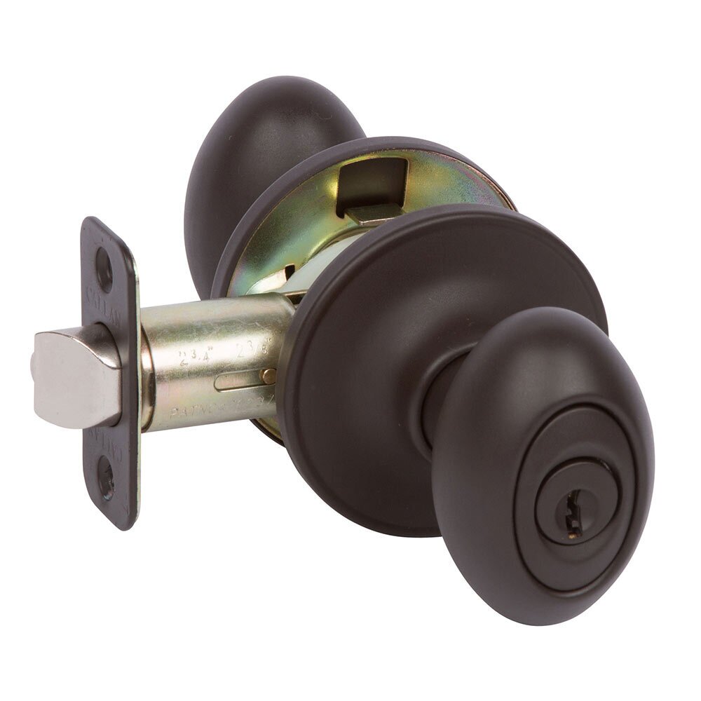 Delaney Hardware Entry Carlyle Knob in Oil Rubbed Bronze