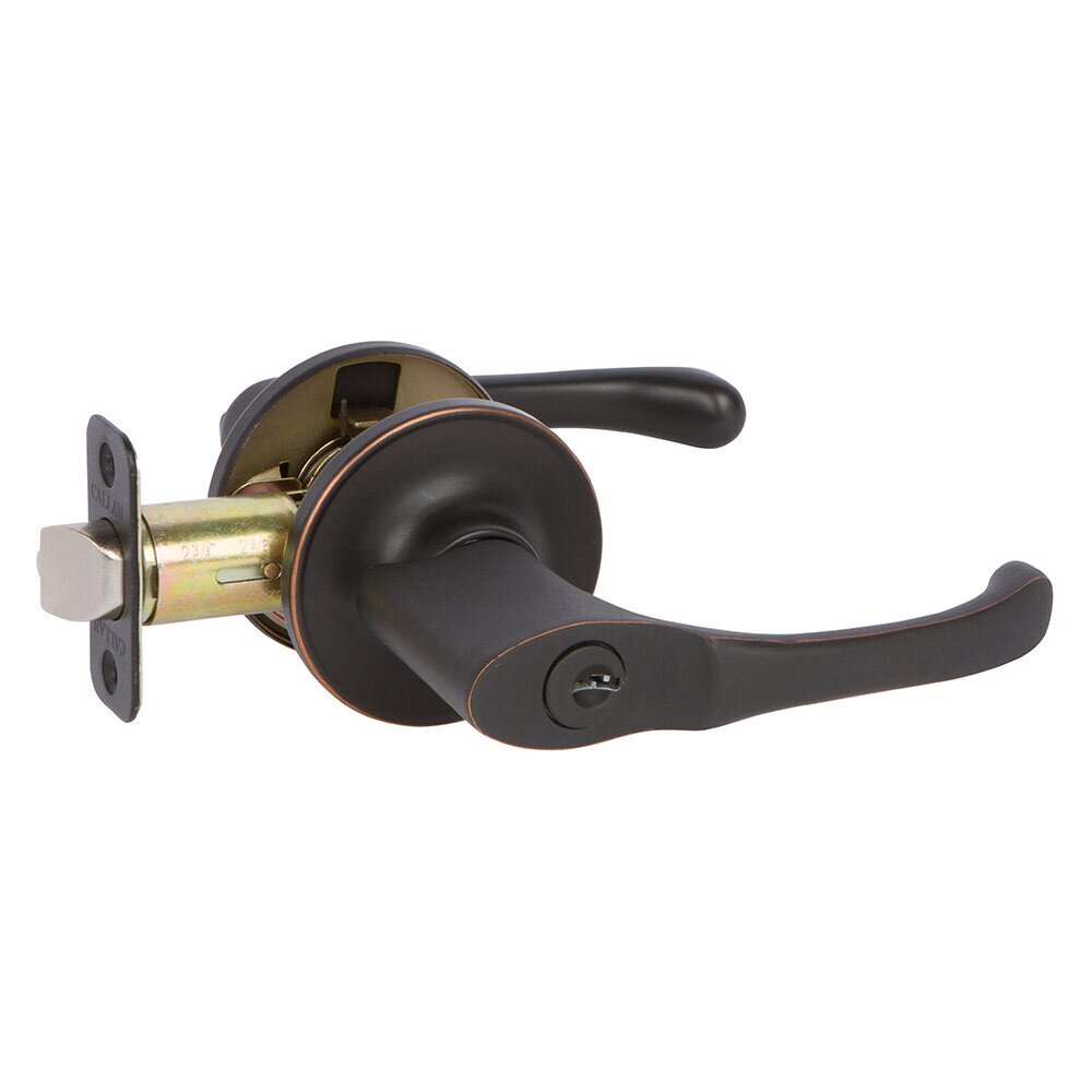 Delaney Hardware Entry Newport Lever in Edged Oil Rubbed Bronze