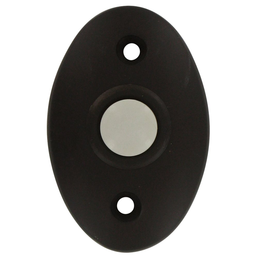 Deltana Solid Brass Standard Bell Button in Oil Rubbed Bronze
