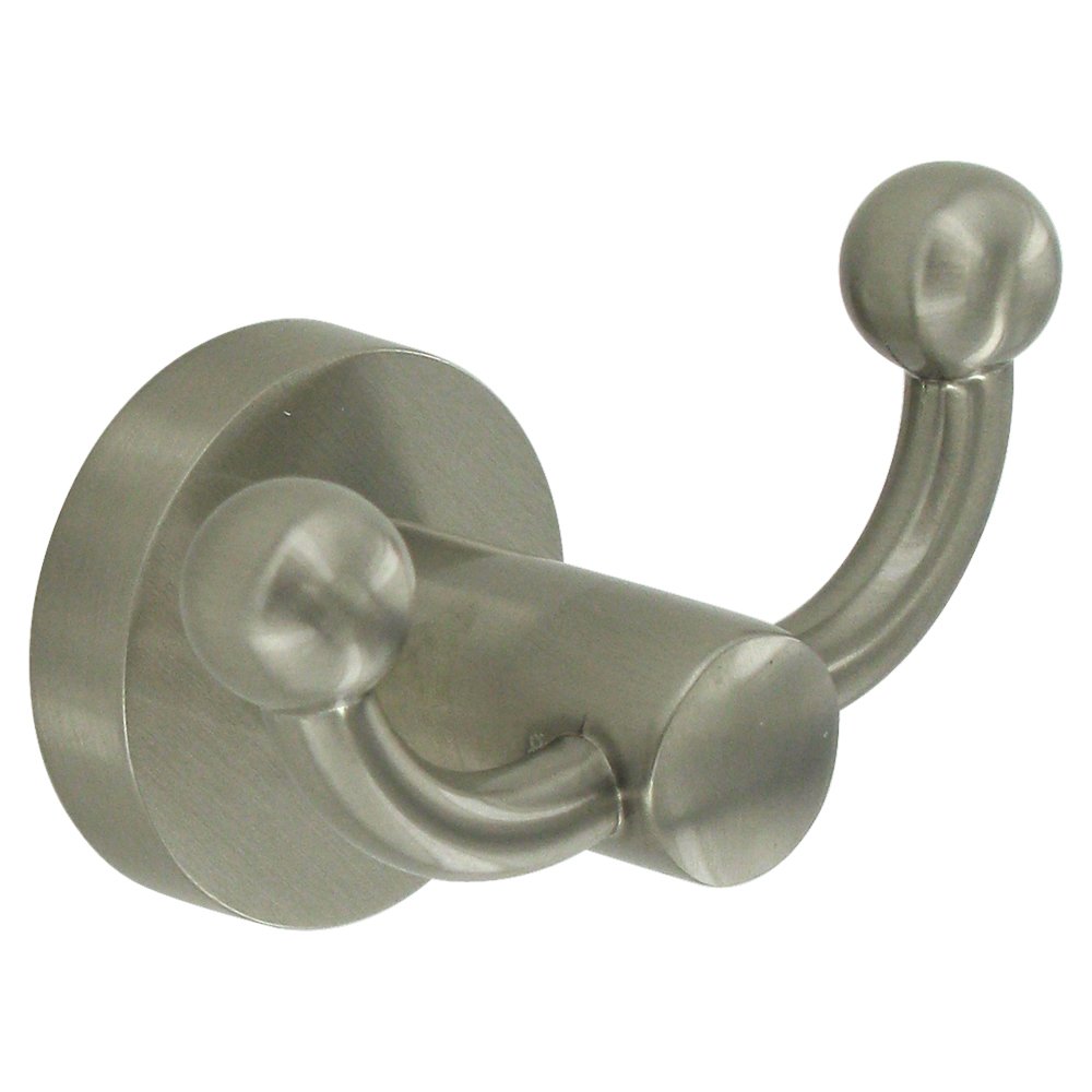 Deltana Double Robe Hook in Brushed Nickel