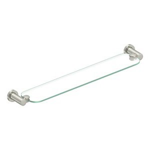 Deltana 20" Shampoo Shelf with Glass in Brushed Nickel