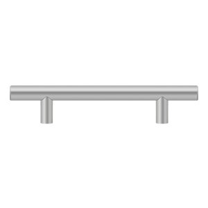 Deltana Stainless Steel 3 3/4" Centers European Bar Pull in Brushed Stainless Steel
