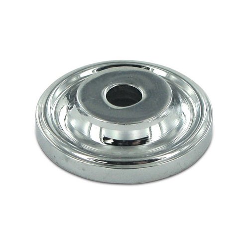 Deltana Solid Brass 1" Diameter Knob Backplate in Polished Chrome