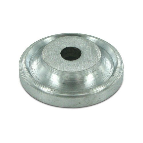 Deltana Solid Brass 1" Diameter Knob Backplate in Brushed Chrome