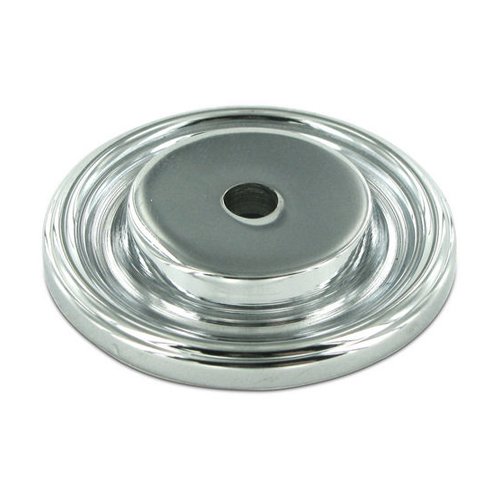 Deltana Solid Brass 1 1/2" Diameter Knob Backplate in Polished Chrome