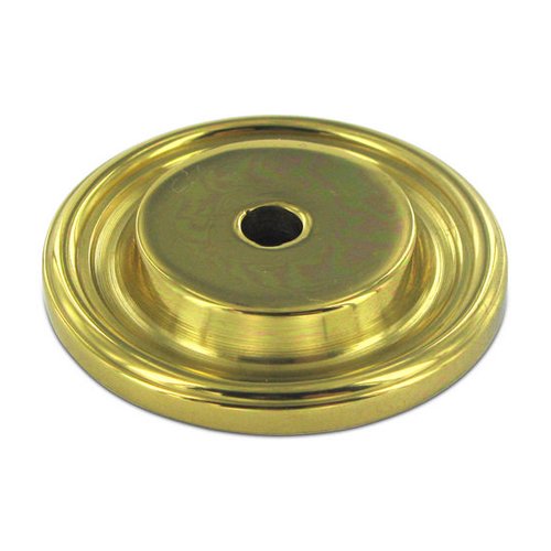 Deltana Solid Brass 1 1/2" Diameter Knob Backplate in Polished Brass