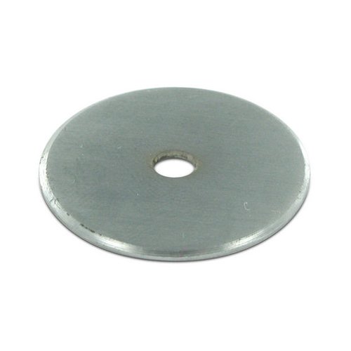 Deltana Solid Brass 1 1/4" Diameter Knob Backplate in Brushed Chrome