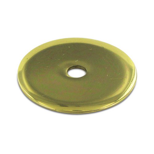 Deltana Solid Brass 1 1/4" Diameter Knob Backplate in Polished Brass