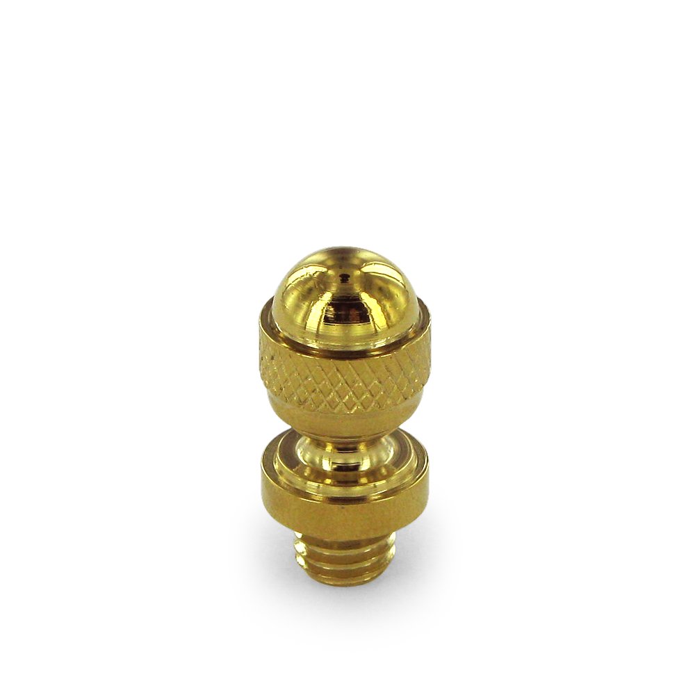 Deltana Solid Brass Acorn Tip Door Hinge Lifetime Finish Finial (Sold Individually) in PVD Brass