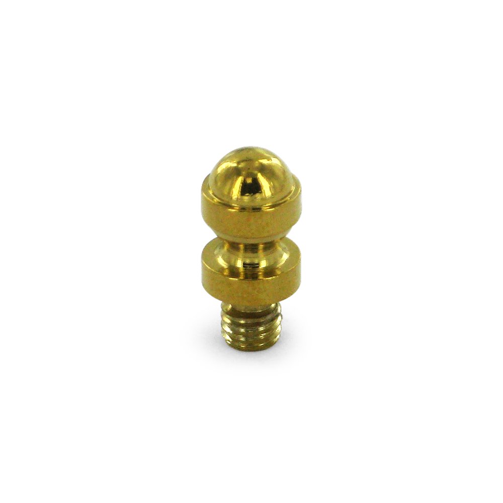 Deltana Solid Brass Acorn Tip Cabinet Hinge Finial (Sold Individually) in PVD Brass