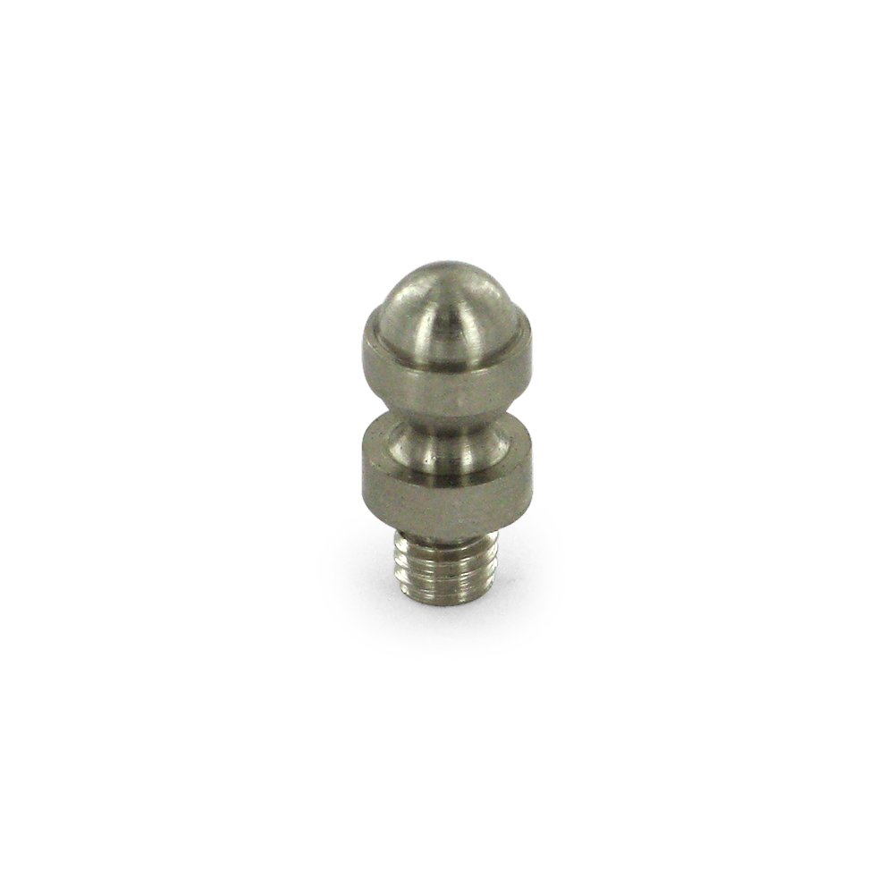 Deltana Solid Brass Acorn Tip Cabinet Hinge Finial (Sold Individually) in Brushed Nickel