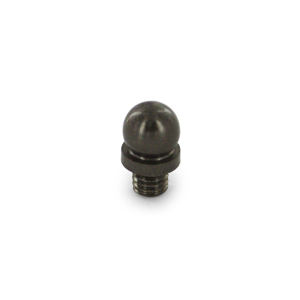 Deltana Solid Brass Ball Tip Cabinet Hinge Finial (Sold Individually) in Antique Nickel
