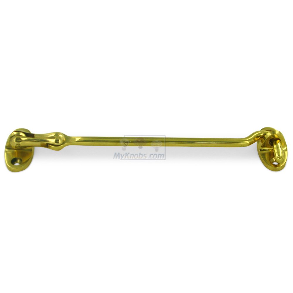 Deltana Solid Brass 6" Cabin Swivel Hook in Polished Brass