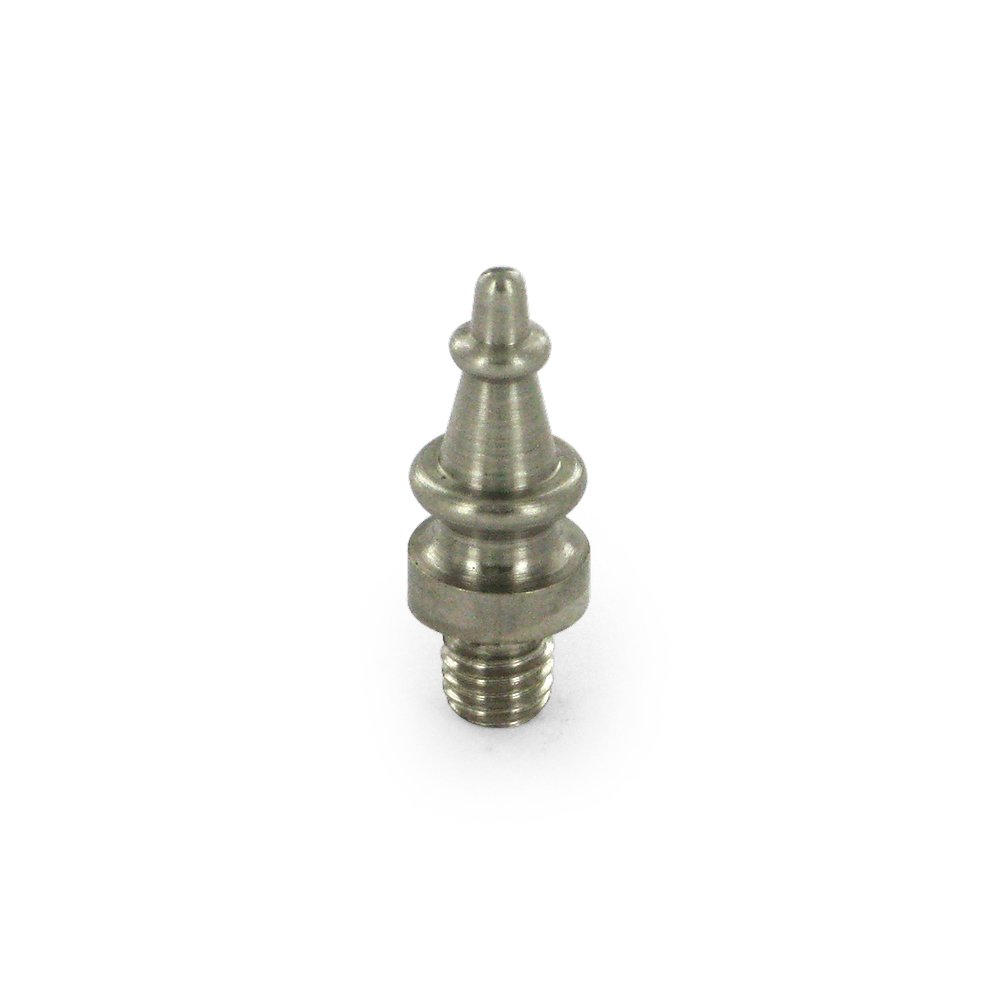Deltana Solid Brass Steeple Tip Cabinet Hinge Finial (Sold Individually) in Brushed Nickel
