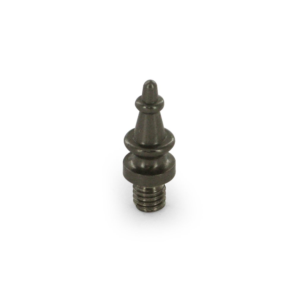 Deltana Solid Brass Steeple Tip Cabinet Hinge Finial (Sold Individually) in Antique Nickel