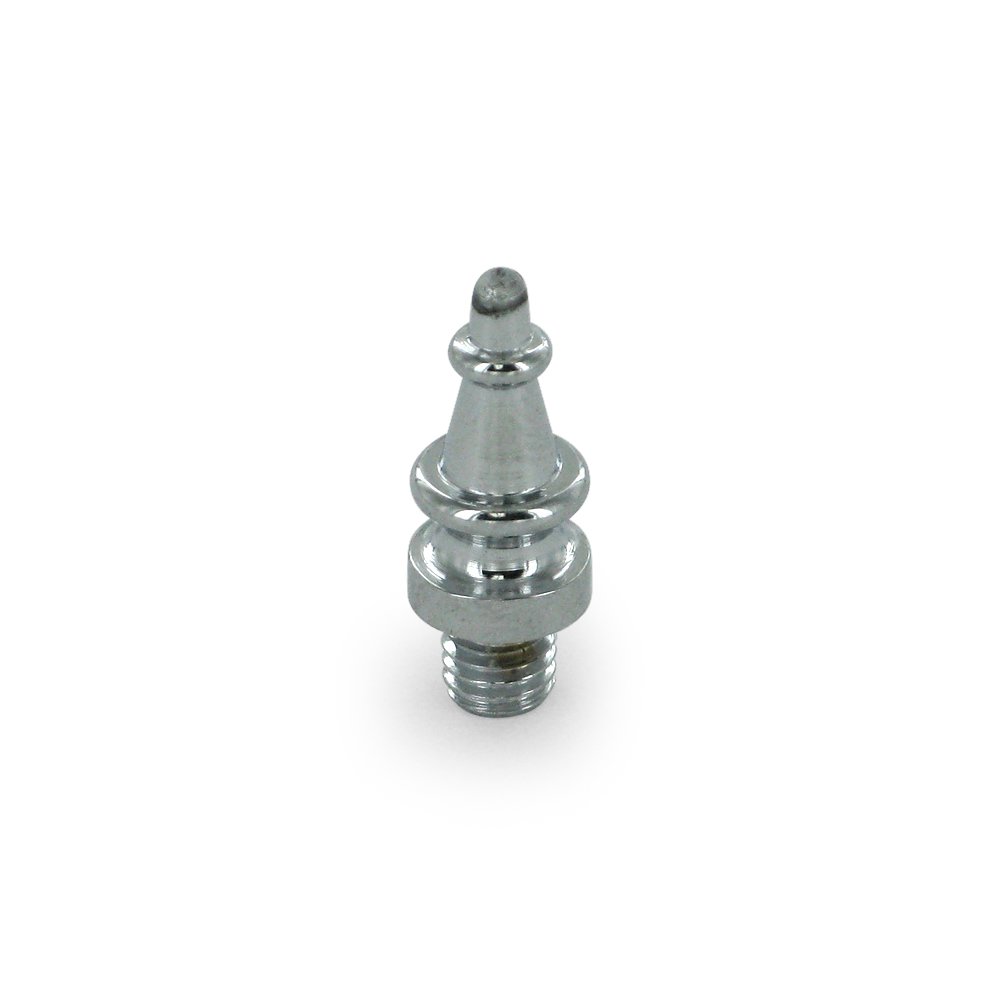 Deltana Solid Brass Steeple Tip Cabinet Hinge Finial (Sold Individually) in Polished Chrome