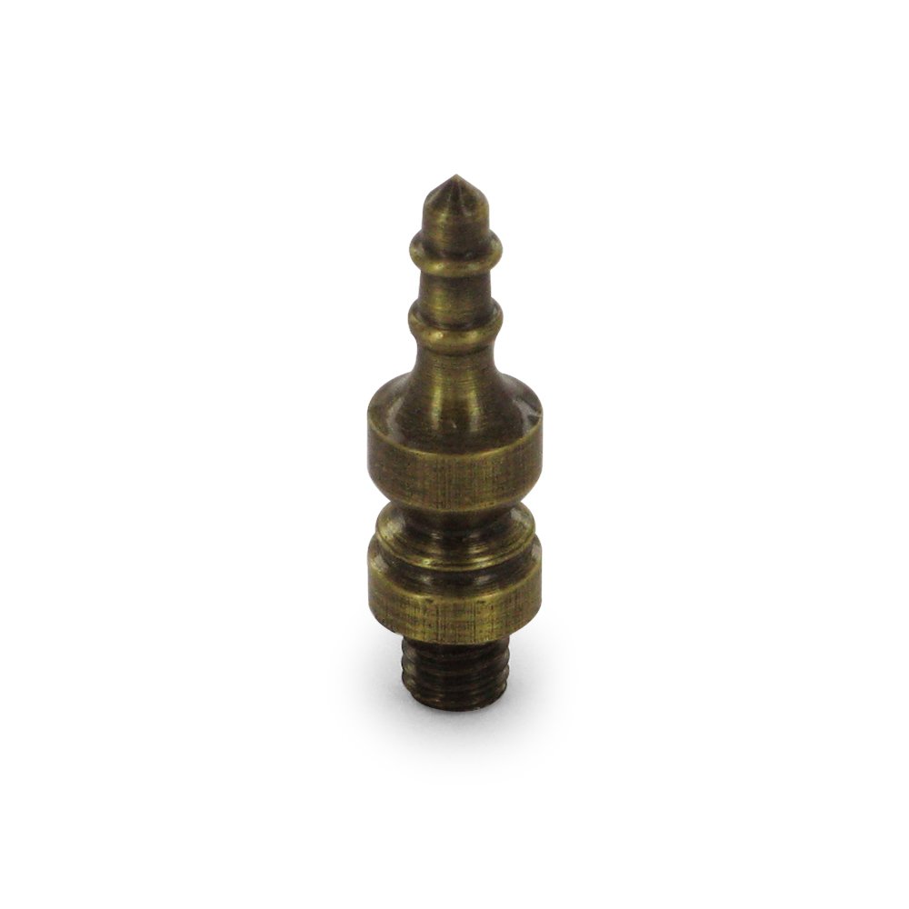 Deltana Solid Brass Urn Tip Cabinet Hinge Finial (Sold Individually) in Antique Brass