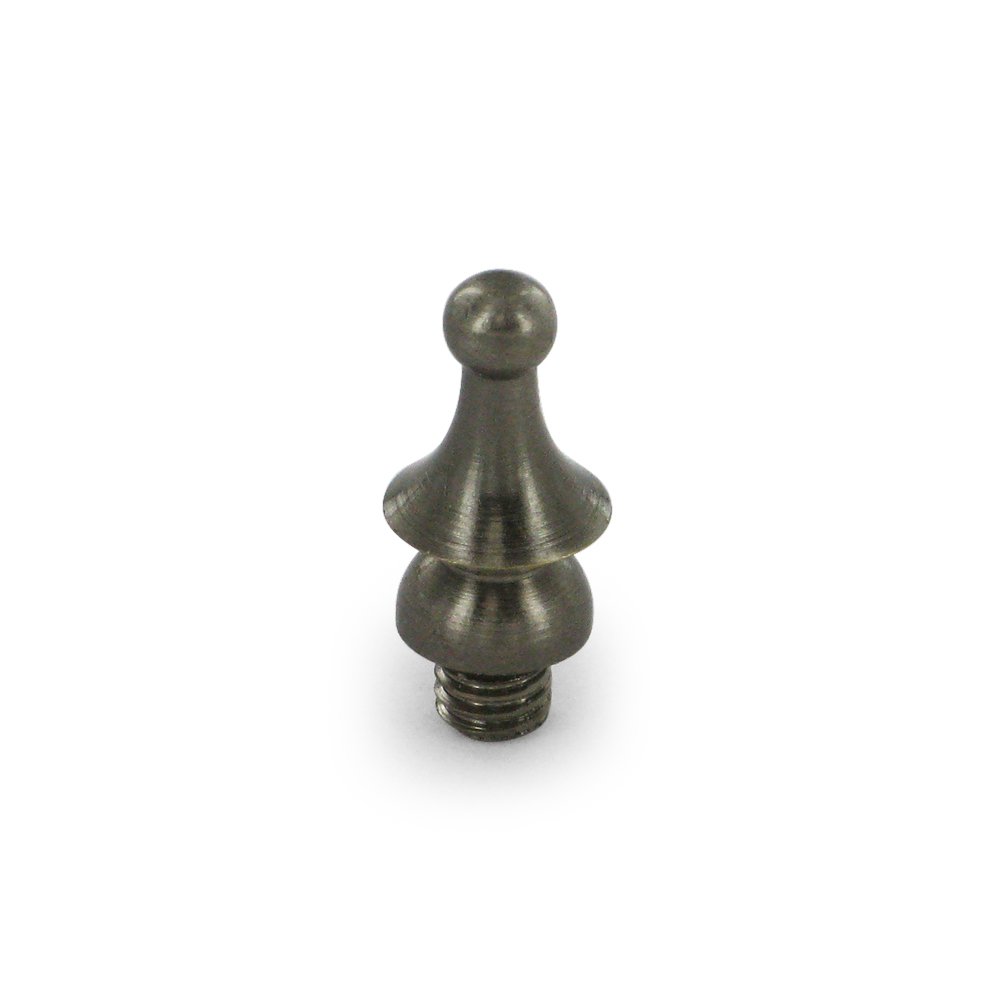 Deltana Solid Brass Windsor Tip Cabinet Hinge Finial (Sold Individually) in Antique Nickel
