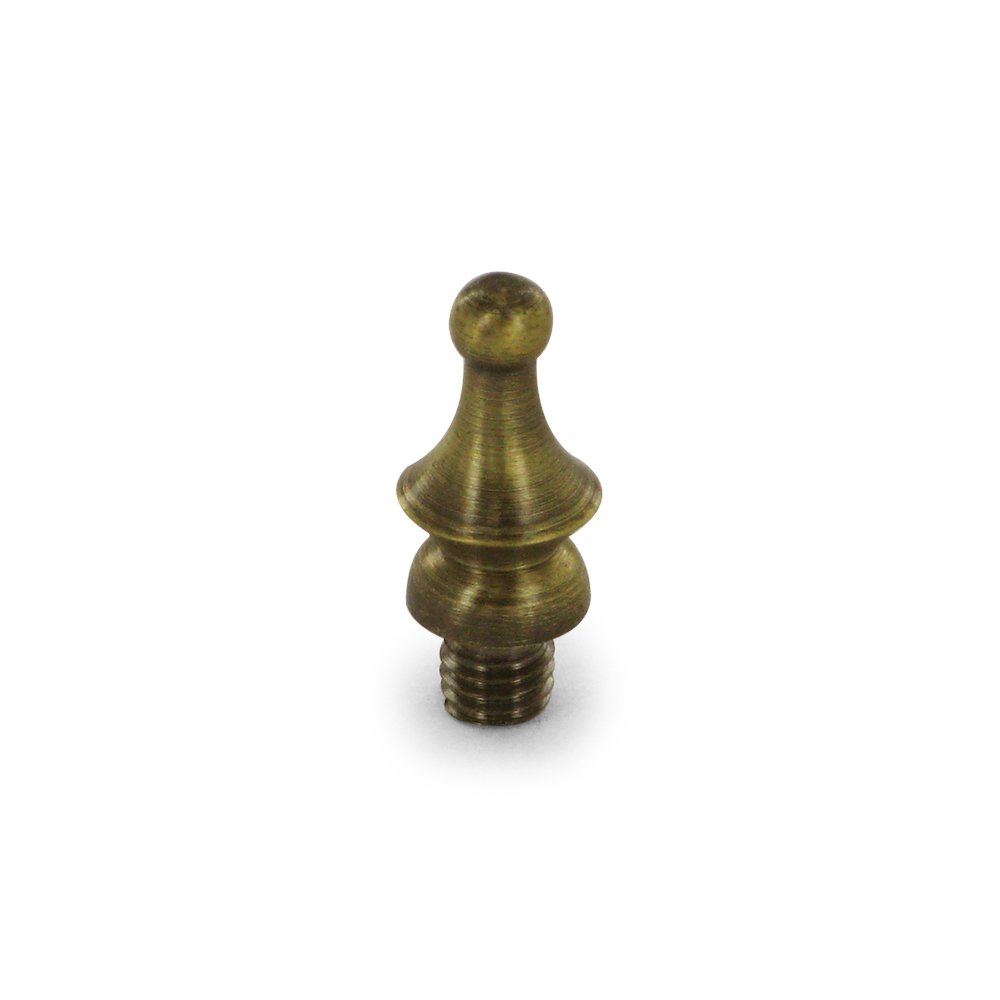 Deltana Solid Brass Windsor Tip Cabinet Hinge Finial (Sold Individually) in Antique Brass