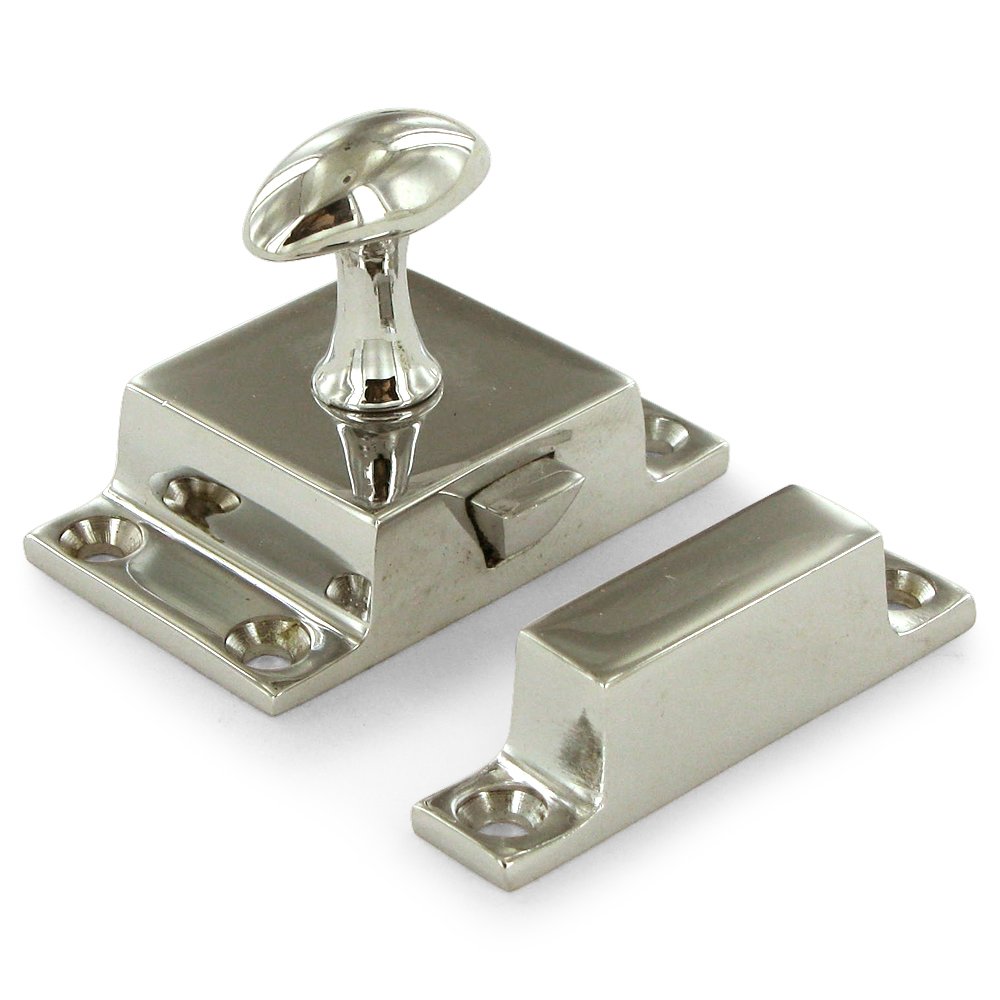 Deltana Solid Brass Small Cabinet Lock in Polished Nickel