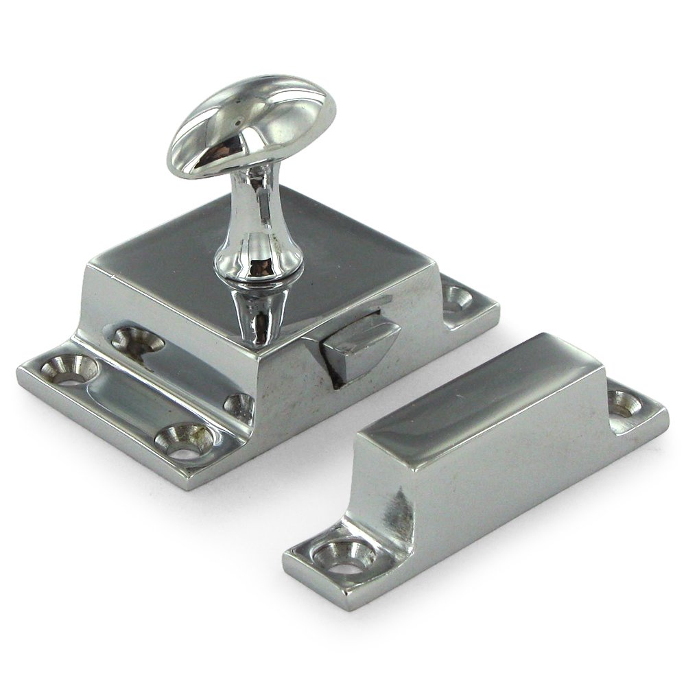 Deltana Solid Brass Small Cabinet Lock in Polished Chrome