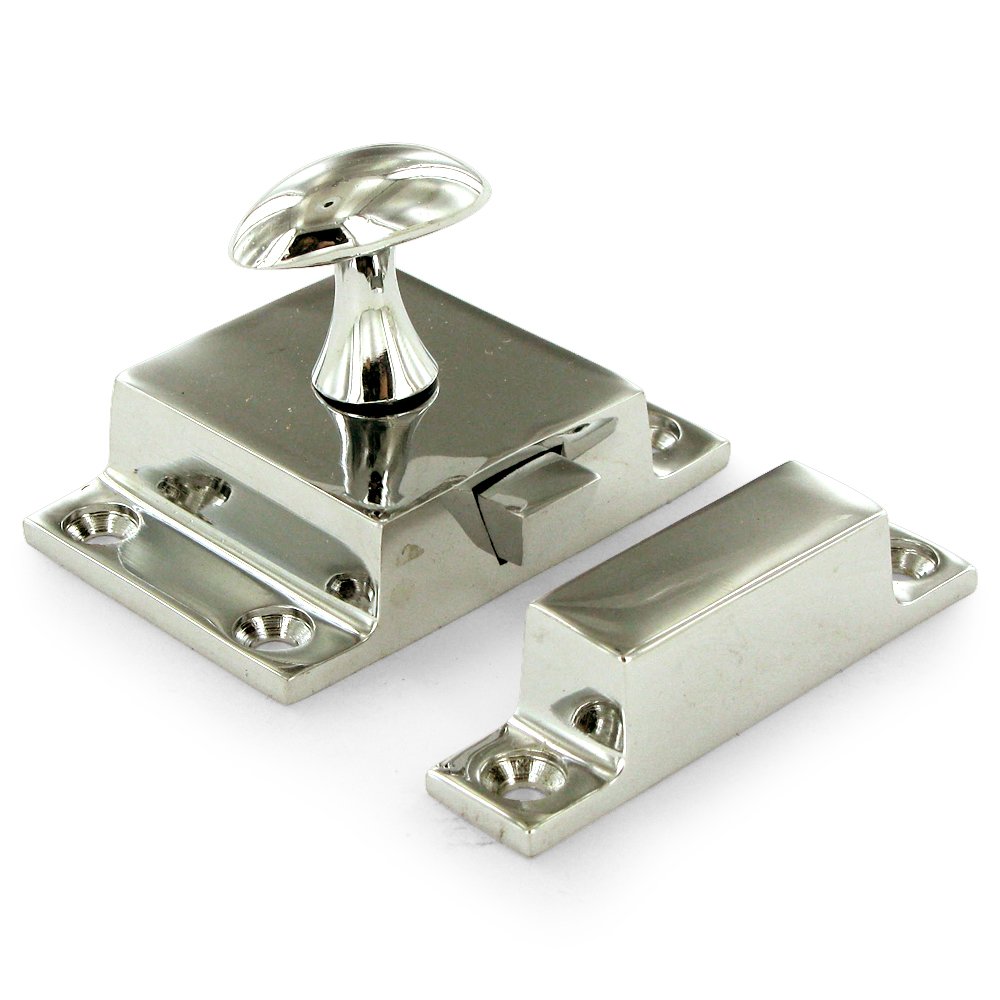 Deltana Solid Brass Large Cabinet Lock in Polished Nickel
