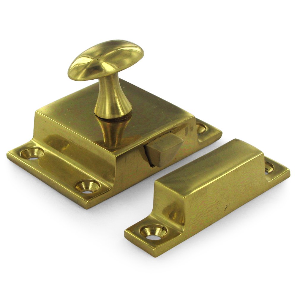 Deltana Solid Brass Large Cabinet Lock in Polished Brass