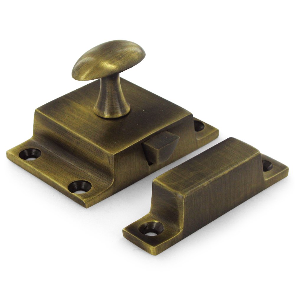 Deltana Solid Brass Large Cabinet Lock in Antique Brass
