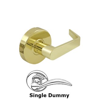 Deltana Commercial Dummy Standard Grade 2 with Clarendon Lever in Polished Brass