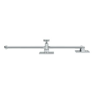 Deltana Solid Brass 12" Heavy Duty Casement Stay Adjuster in Polished Chrome