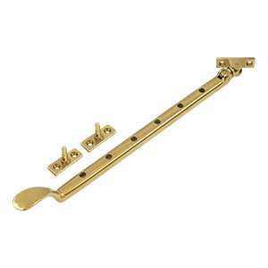 Deltana Solid Brass 13" Colonial Casement Stay Adjuster in PVD Brass