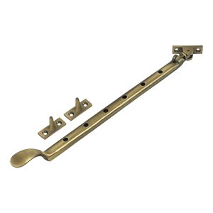 Deltana Solid Brass 13" Colonial Casement Stay Adjuster in Antique Brass