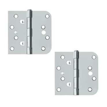 Deltana 4"x 4"x 5/8"x Square Hinge (SOLD AS A PAIR) in Polished Chrome