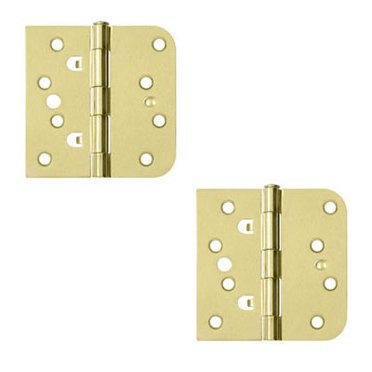 Deltana 4"x 4"x 5/8"x Square Hinge (SOLD AS A PAIR) in Brushed Brass