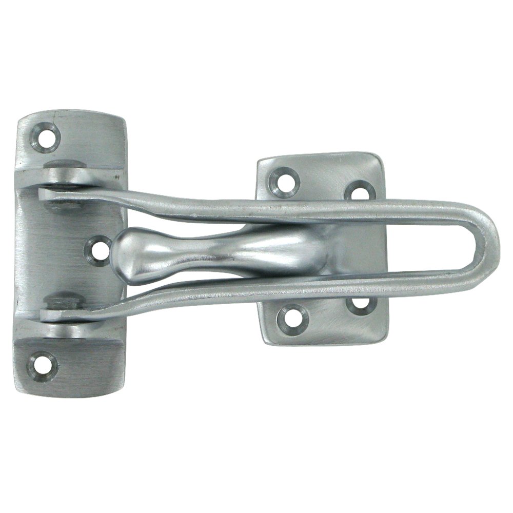 Deltana Solid Brass 4" Door Guard in Brushed Chrome