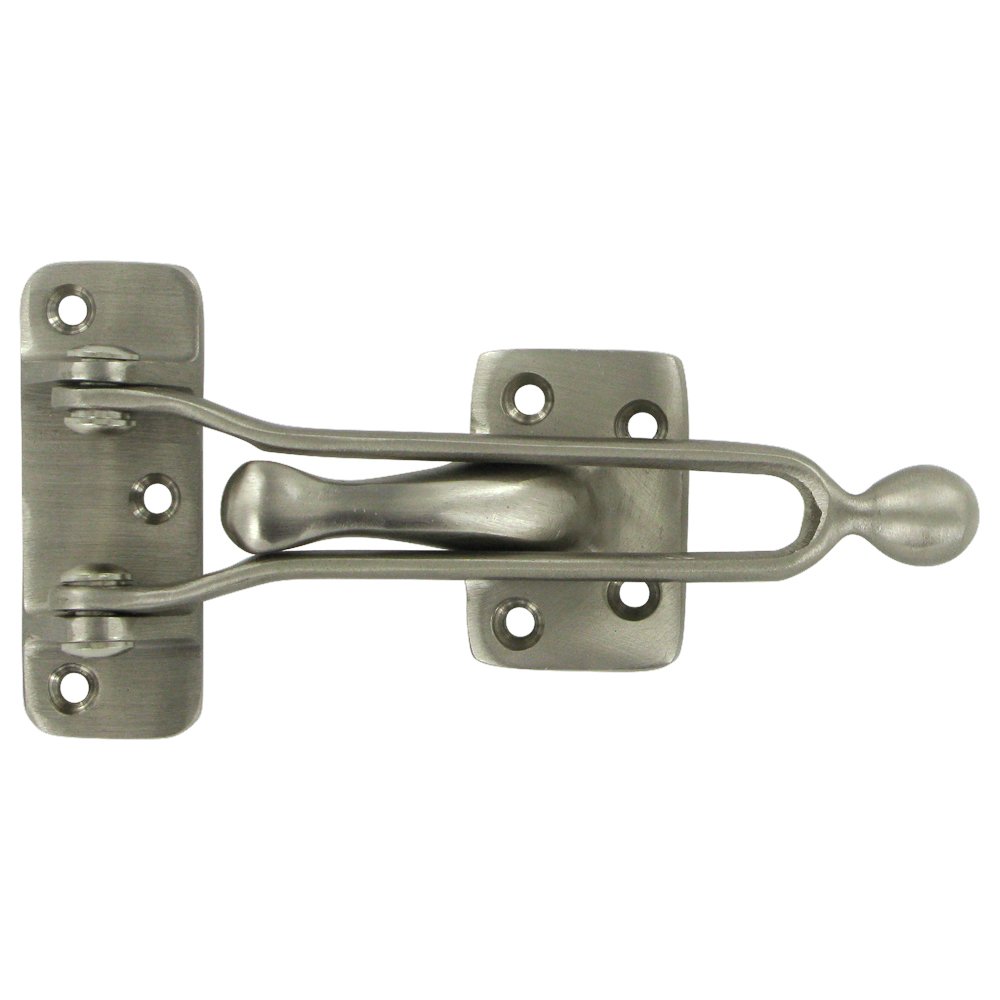 Deltana Solid Brass 5" Door Guard in Brushed Nickel