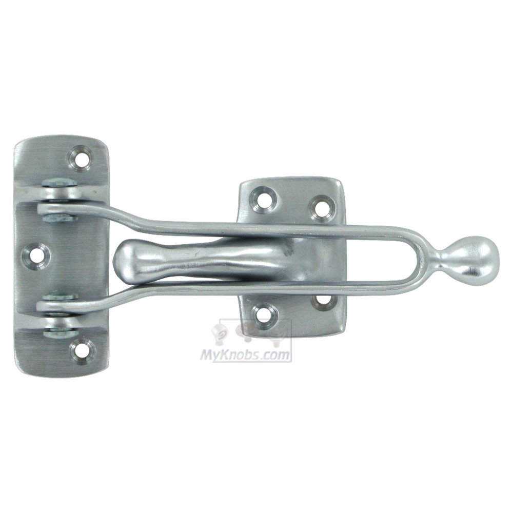 Deltana Solid Brass 5" Door Guard in Brushed Chrome