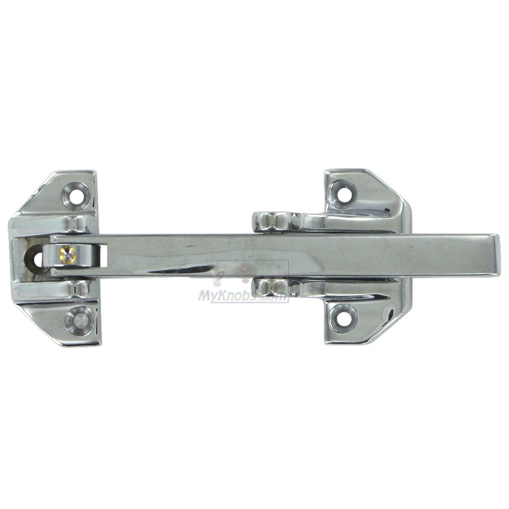 Deltana Solid Brass 6 3/4" Door Guard in Polished Chrome
