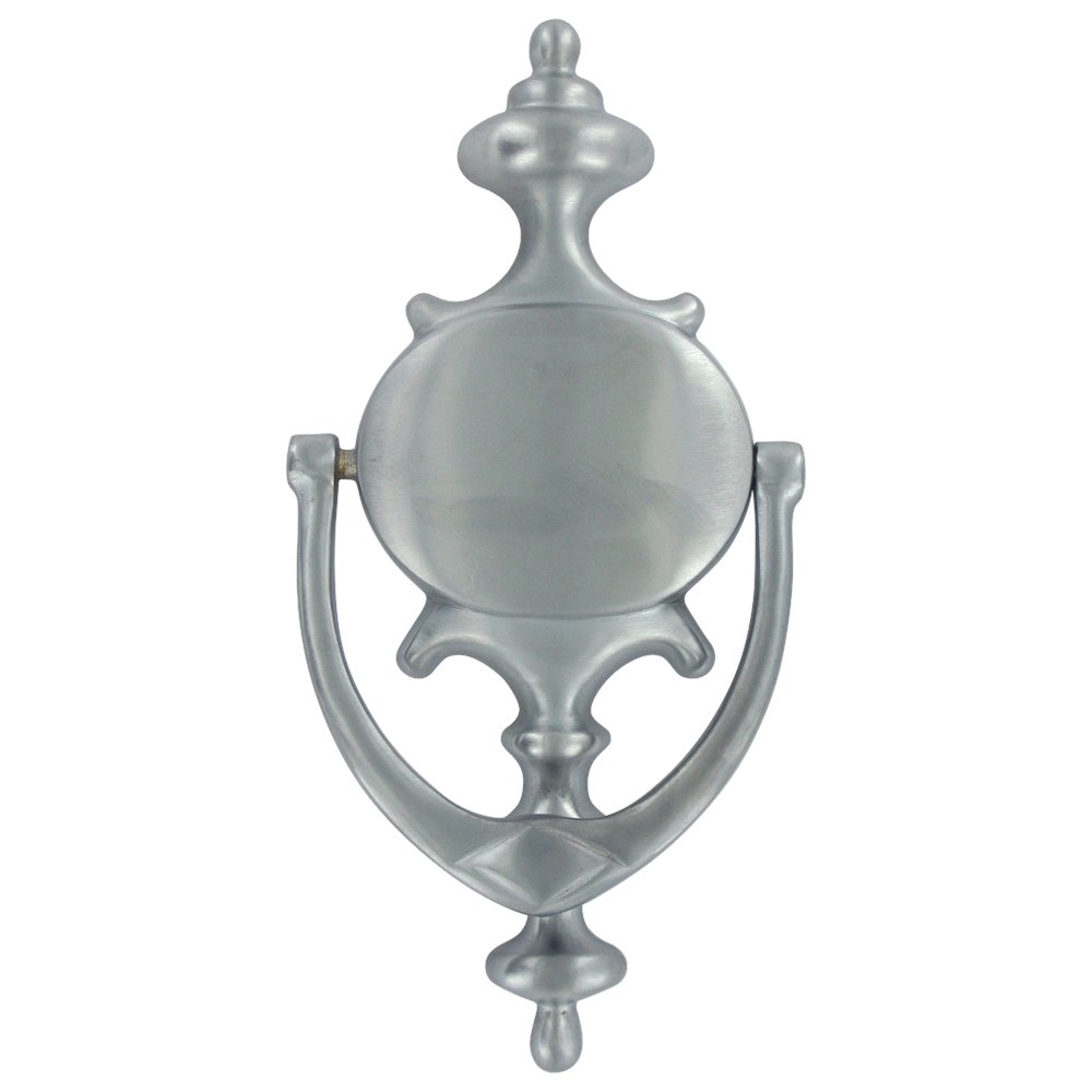 Deltana Solid Brass Imperial Door Knocker in Brushed Chrome