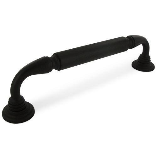Deltana Solid Brass 10" Centers Door Pull with Rosettes in Oil Rubbed Bronze