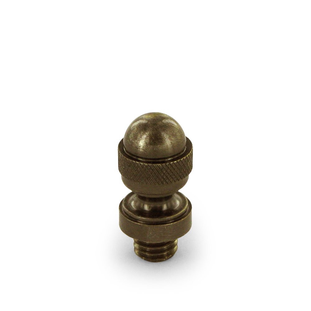 Deltana Solid Brass Acorn Tip Door Hinge Finial (Sold Individually) in Antique Brass