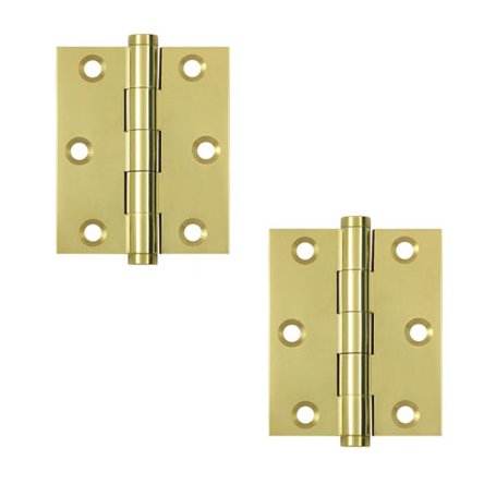 Deltana 3"x 2 1/2" Screen Door Hinge (SOLD AS A PAIR) in Polished Brass