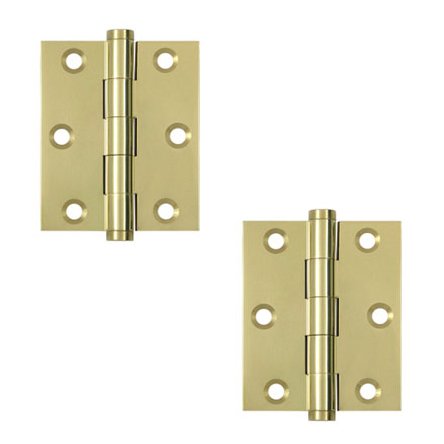 Deltana 3"x 2 1/2" Screen Door Hinge (SOLD AS A PAIR) in Polished Brass Unlacquered