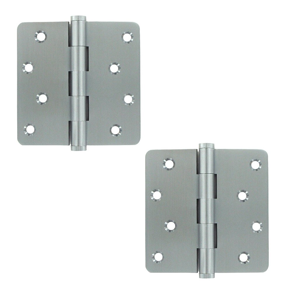 Deltana Zag Screw Hole Door Hinge (Sold as a Pair) in Brushed Chrome