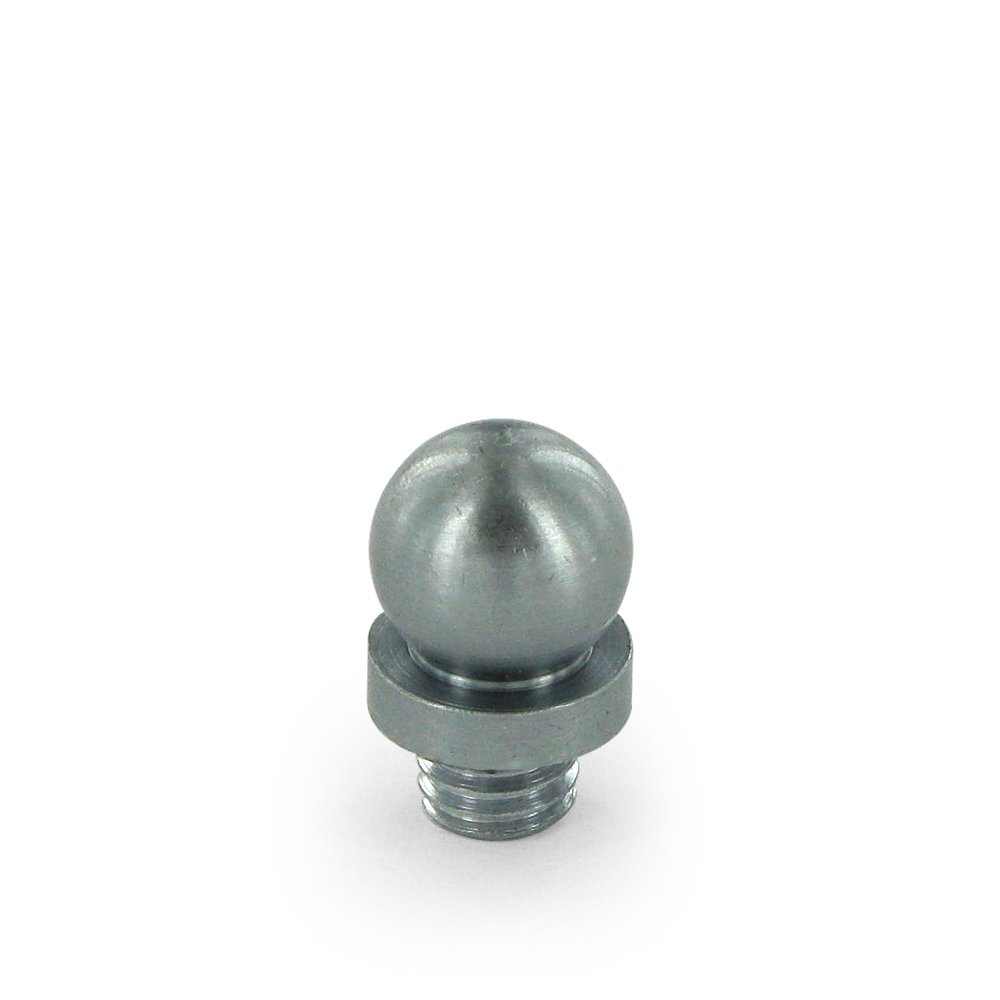 Deltana Solid Brass Ball Tip Door Hinge Finial (Sold Individually) in Brushed Chrome