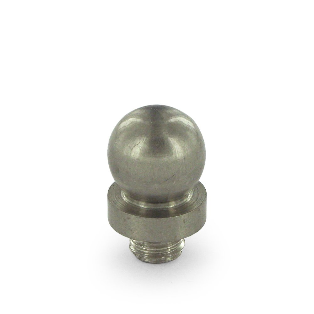 Deltana Solid Brass Ball Tip Door Hinge Finial for 6" x 6" Special Feature Door Hinges (Sold Individually) in Brushed Nickel