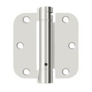 Deltana 3 1/2"x 3 1/2"x 5/8" Spring Hinge (Sold Individually) in Polished Nickel